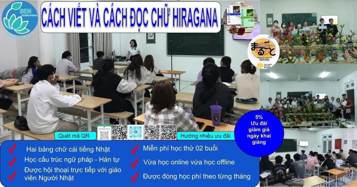Cách viết và cách đọc chữ Hiragana
