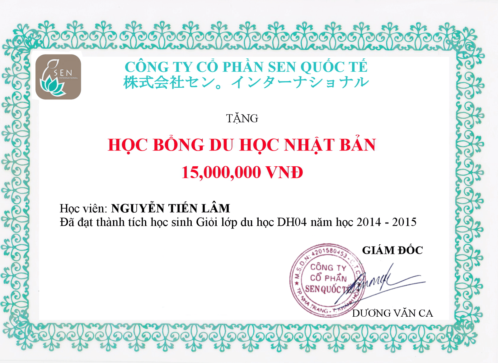 HỌC BỔNG DU HỌC NHẬT BẢN TẠI VIỆT NAM