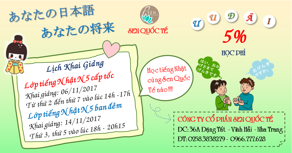 Khai Giảng lớp tiếng Nhật tại Nha Trang