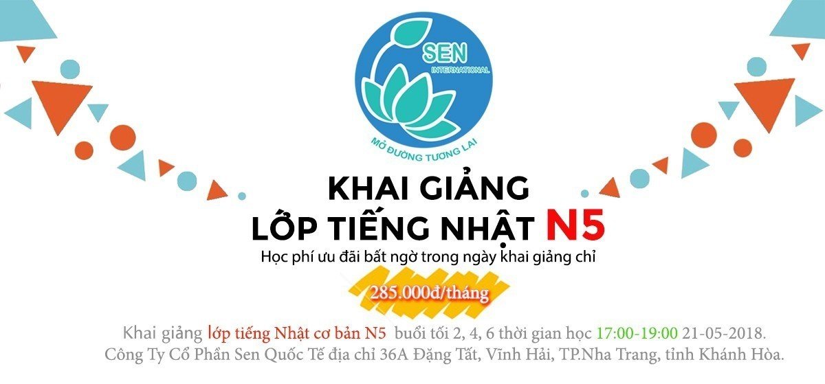 khuyến mãi lớp tiếng Nhật N5 cơ bản tại Nha Trang