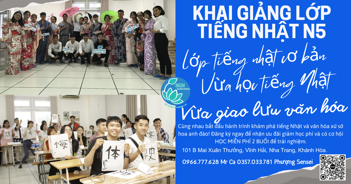 khai giảng lớp tiếng nhật n5