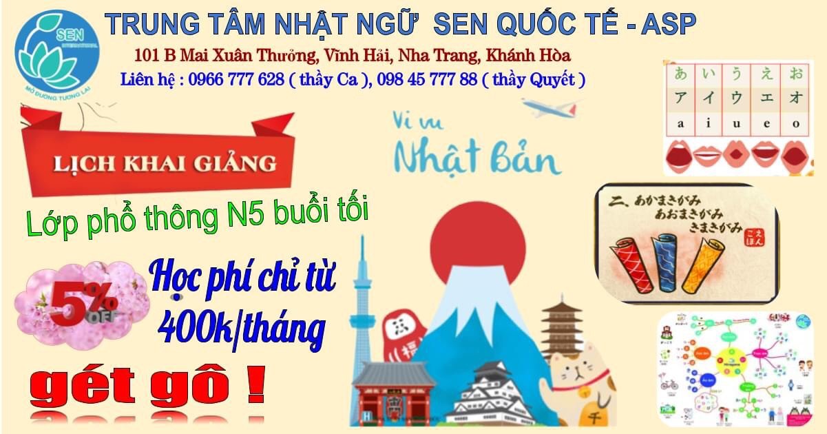 Khai Giảng Lớp Tiếng Nhật N5