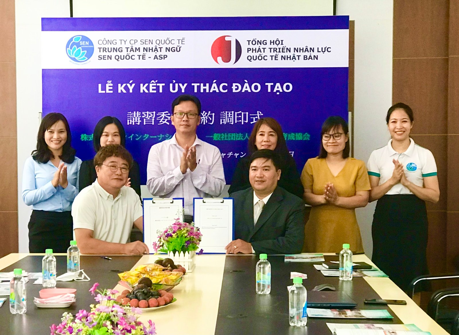 Trung tâm Nhật ngữ Sen Quốc tế - ASP: Ký kết uỷ thác đào tạo với doanh nghiệp đối tác Nhật Bản